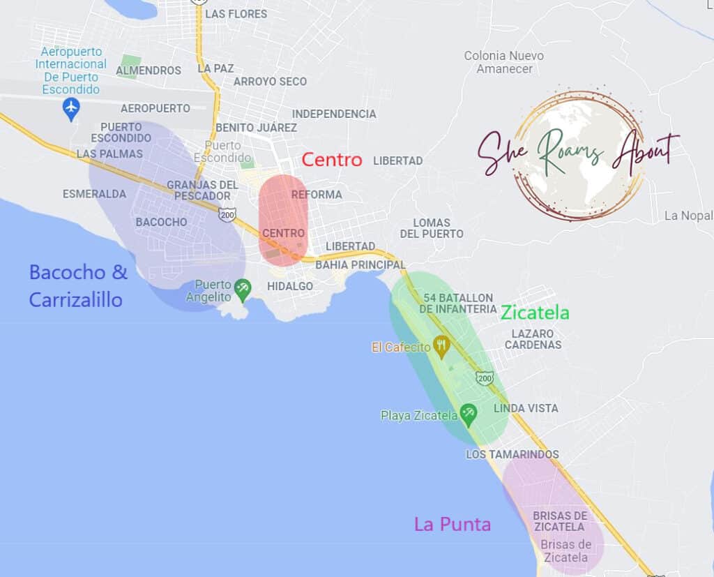 The cost of a taxi in Puerto Escondido depends on how far you are travelling.