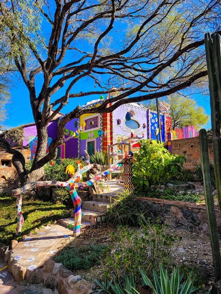 The Chapel of Jimmy Ray Gallery is an unusual and quirky art compound on the grounds of a private home.
