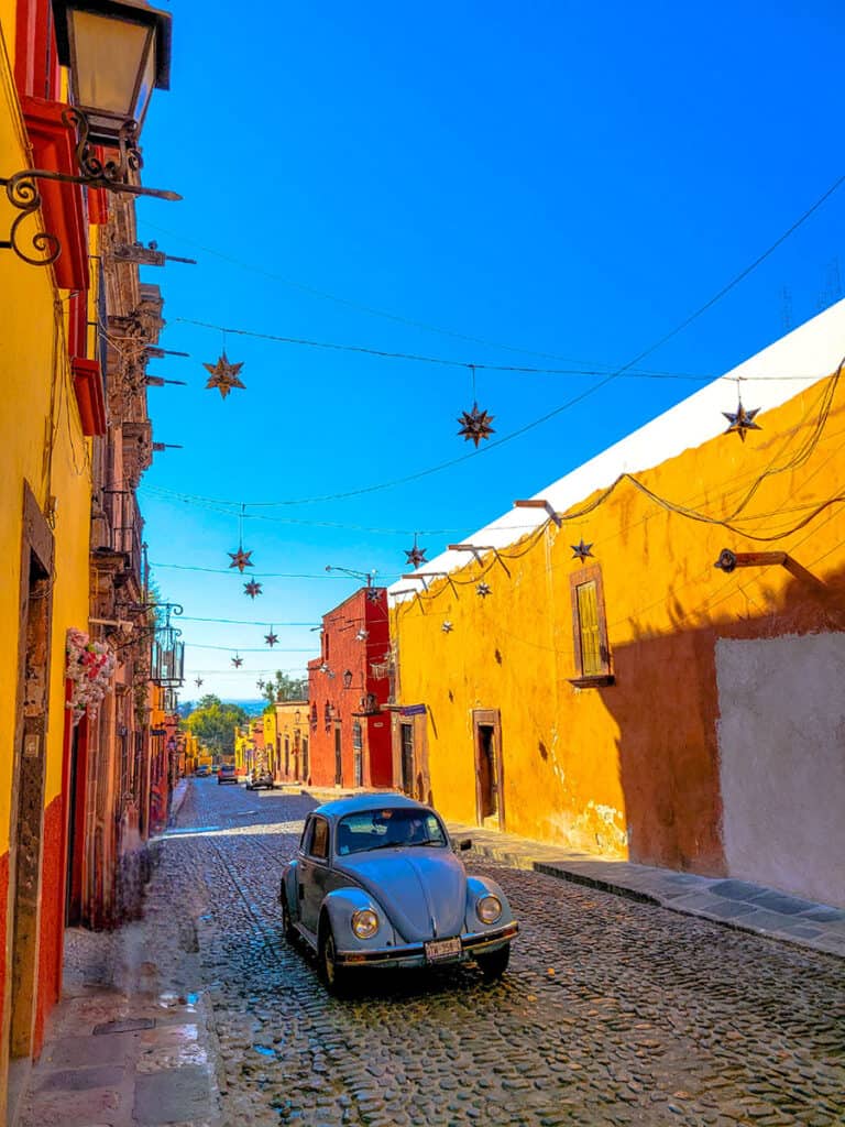San Miguel de Allende is a highly walkable city and I strongly advise against having a rental car.