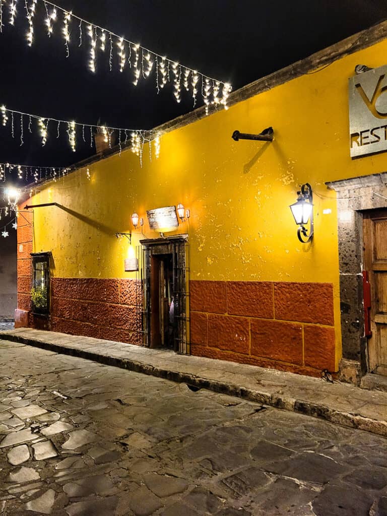 San Miguel de Allende comes alive at night and stays buzzing until around 10pm.
