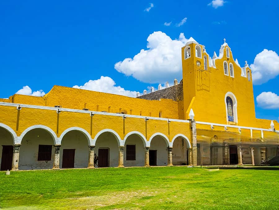 The yellow town of Izamal is located just over an hour from Chichén Itzá and is a great addition to any itinerary.