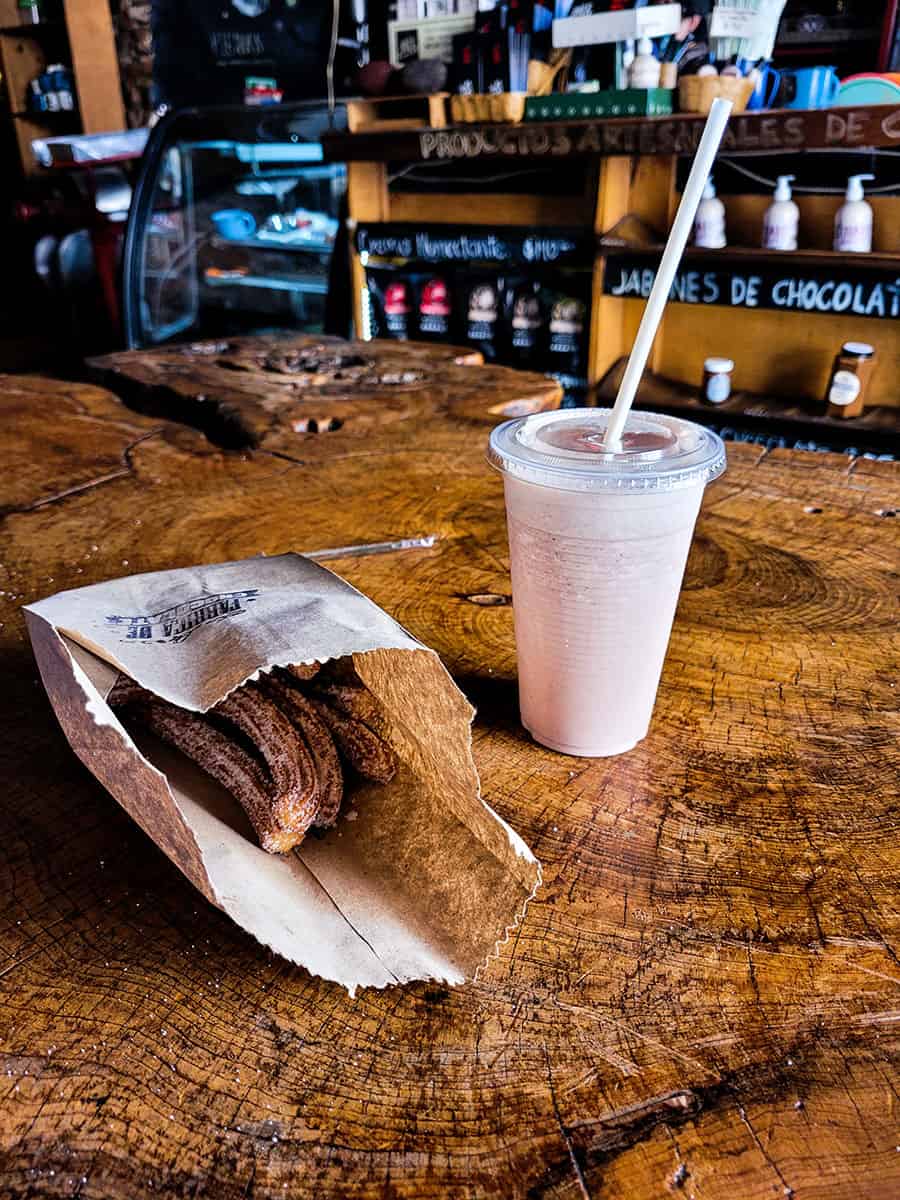 Don't miss the churros and Mexican drinking chocolate when in Queretaro.