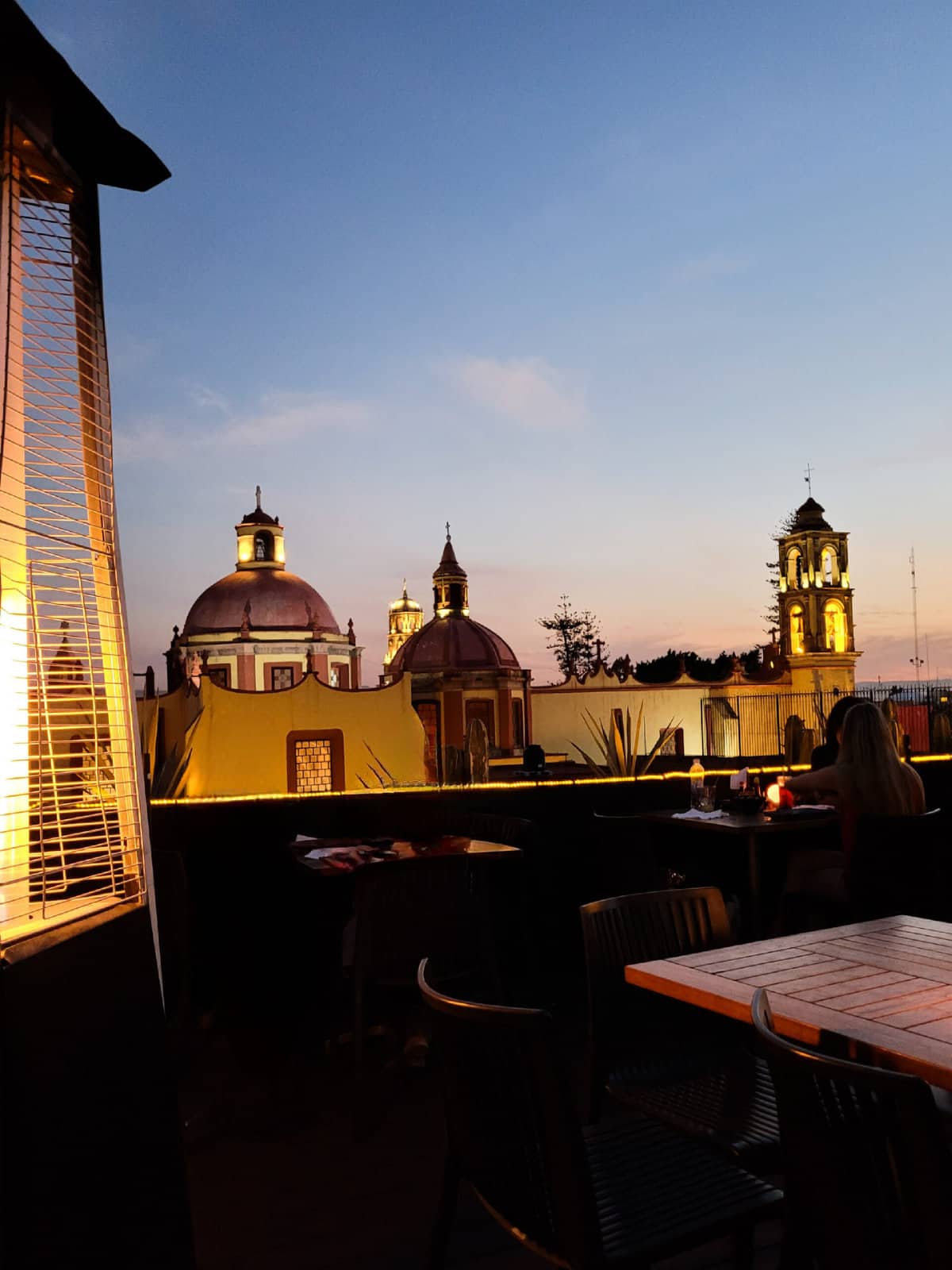 Catching a rooftop sunset in Queretaro is one of the best things to do at night.